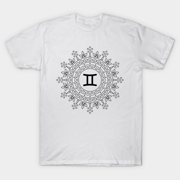 Zodiac sign - gemini T-Shirt by Florin Tenica